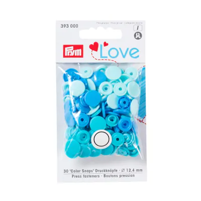 Trykknapper Prym Vario Love Blå/Turkis