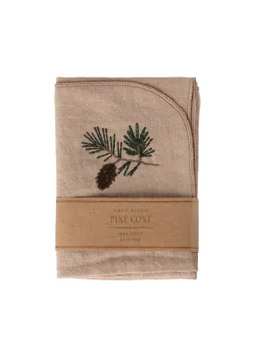 Fabric Napkin. Pine Cone