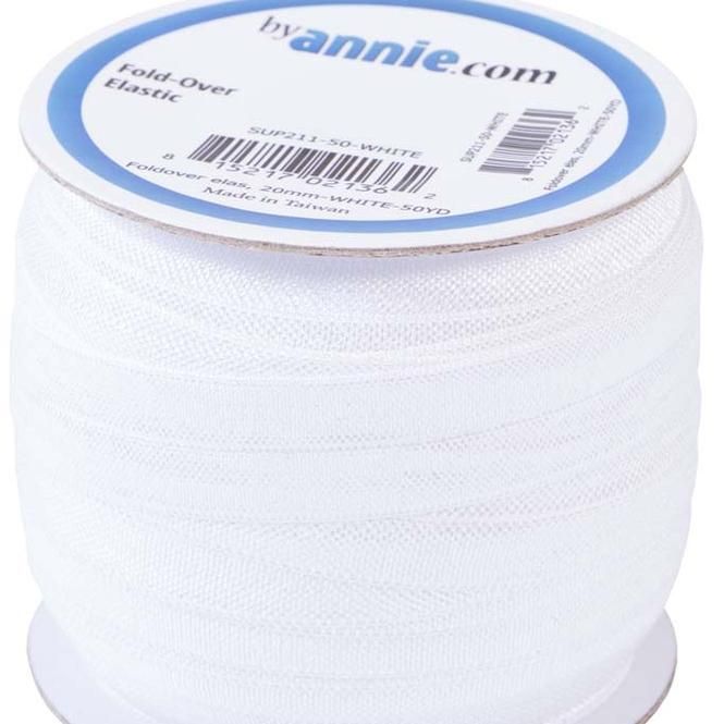 Hovedbilde Fold-over Elastic, byannie. White