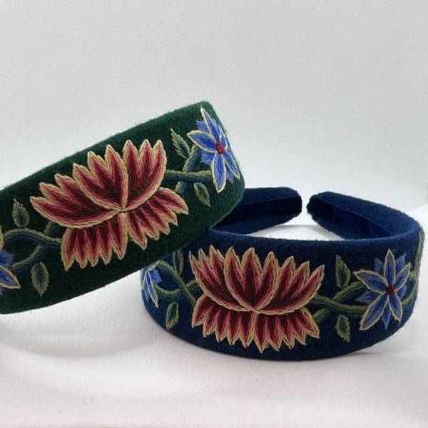 Hovedbilde Hårbøyle brodert og montert,  Nordlandsbunad Dame