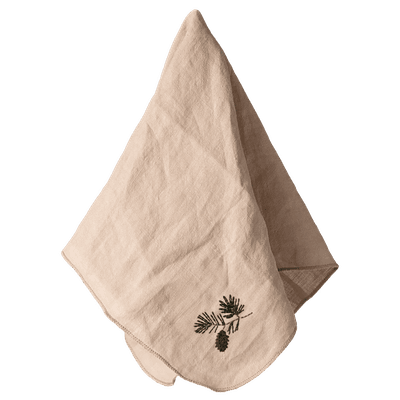 Fabric Napkin. Pine Cone