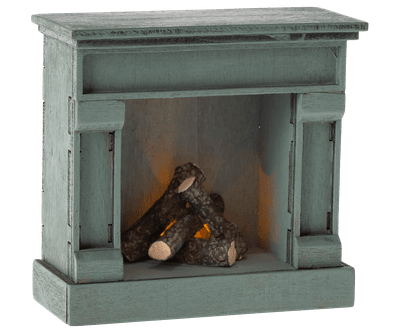 Fireplace.